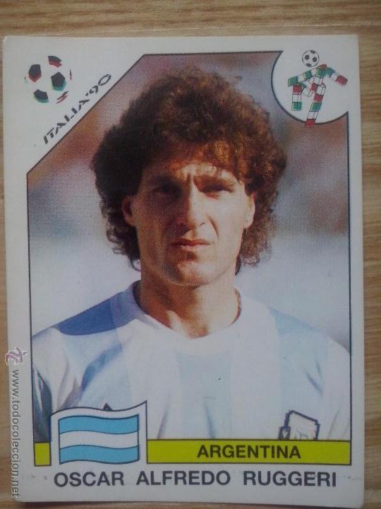 Cartes &agrave; collectionner de Football: Cromo Panini Mundial Italia 90 - 1990 - Oscar Alfredo Ruggeri - Argentina - n&ordm; 120 - Sin Pegar