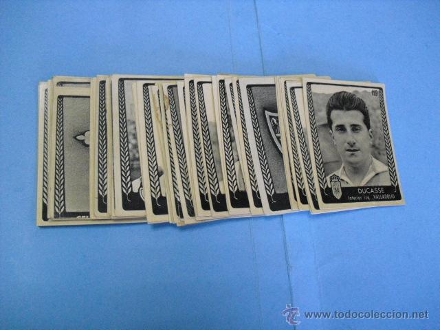 Cromos de f&uacute;tbol: 54 cromos de bruguera 1953, buen estado, no hay repetidos