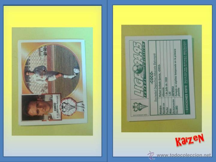 Cromos de f&uacute;tbol: COCO. ALBACETE. SIN PEGAR. ED. ESTE 94/95 - Foto 1