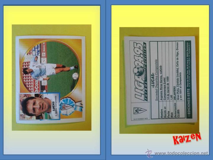 Cromos de f&uacute;tbol: LUCAS. COMPOSTELA. SIN PEGAR. ED. ESTE 94/95 - Foto 1