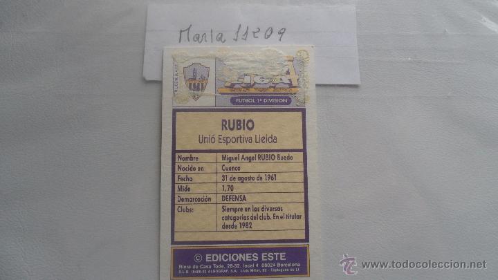 Cromos de f&uacute;tbol: este 93-94 rubio lleida - Foto 2