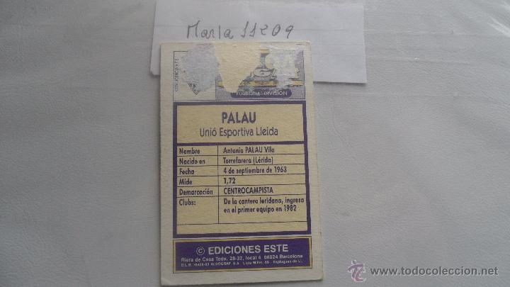 Cromos de f&uacute;tbol: este 93-94 palau lleida - Foto 2