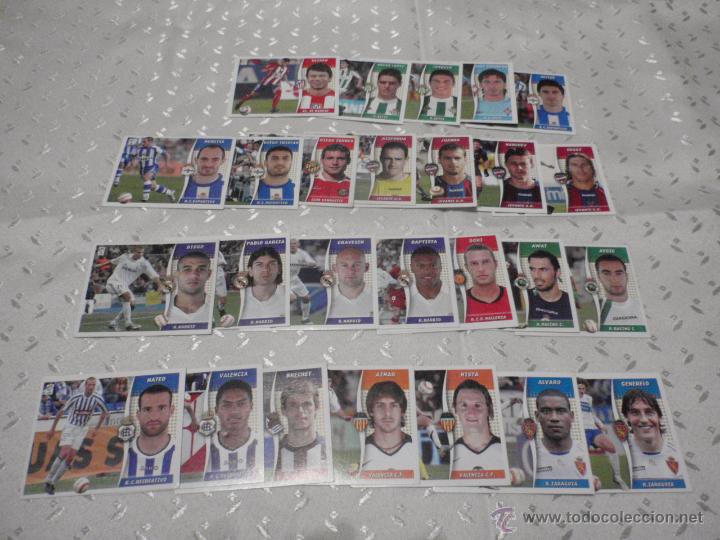 Fu&szlig;ball-Sticker: Lote Cromos de futbol. 26 BAJAS DIFERENTES, LIGA ED. ESTE LIGA 2006 2007. SIN PEGAR y BUEN ESTADO