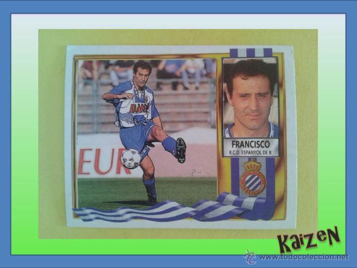 Cromos de f&uacute;tbol: FRANCISCO. ESPA&Ntilde;OL. SIN PEGAR. ED. ESTE 95/96 - Foto 1