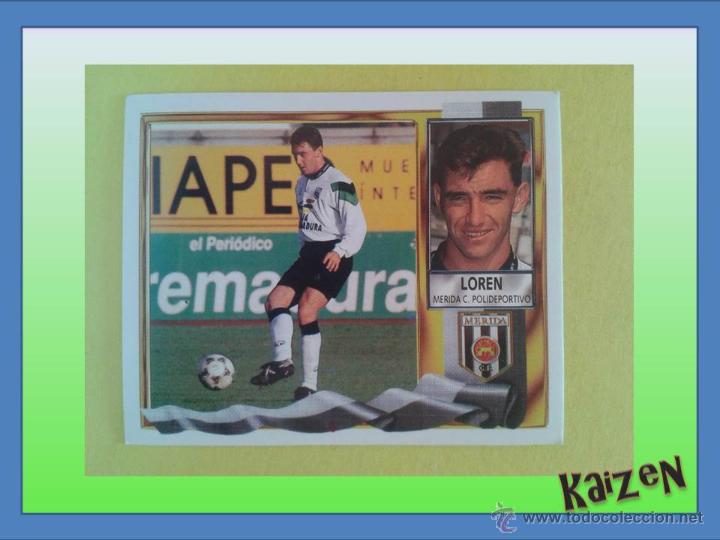 Cromos de f&uacute;tbol: LOREN. MERIDA. SIN PEGAR. ED. ESTE 95/96 - Foto 1