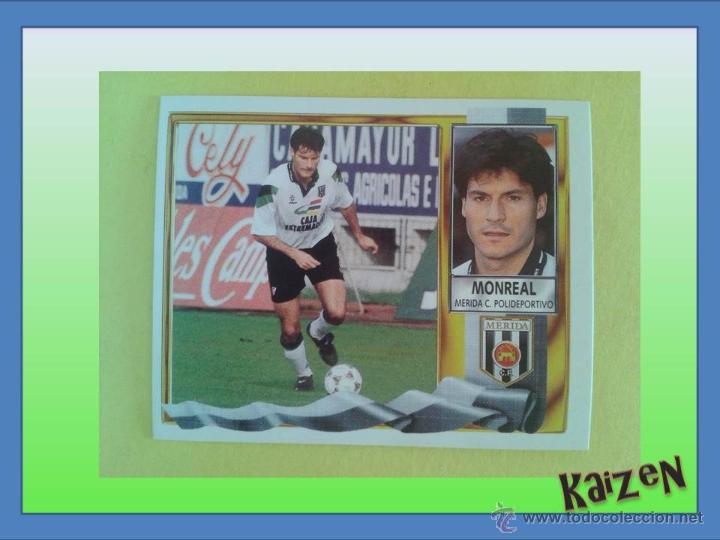 Cromos de f&uacute;tbol: MONREAL. MERIDA. SIN PEGAR. ED. ESTE 95/96 - Foto 1