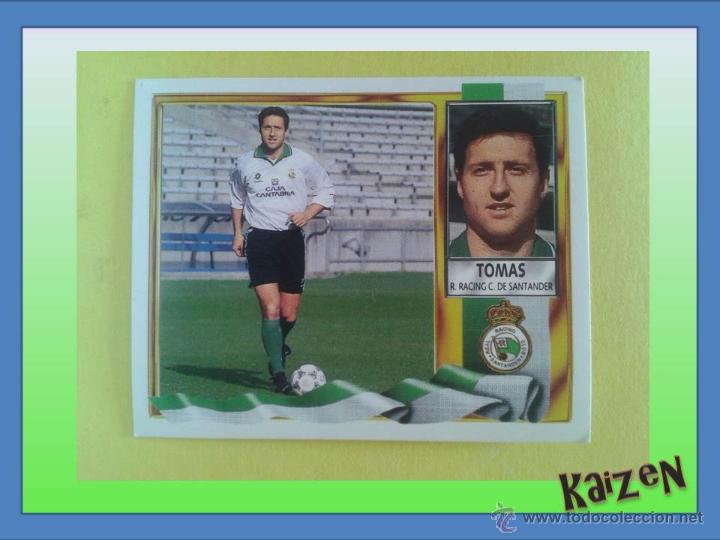 Cromos de f&uacute;tbol: TOMAS. RACING DE SANTANDER. SIN PEGAR. ED. ESTE 95/96 - Foto 1