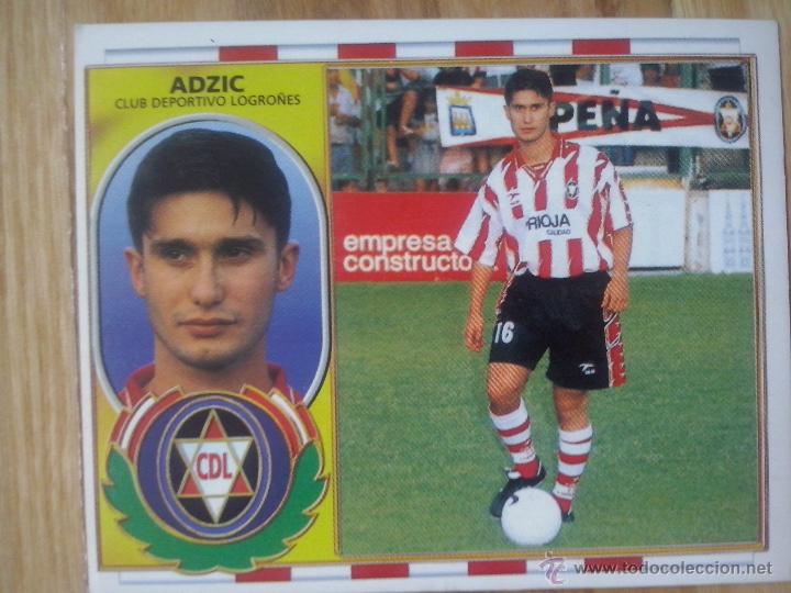 Cromos de f&uacute;tbol: Cromo - Cromos Ediciones Este Liga 96/97 1996 / 1997 - Adzic Logro&ntilde;es - Sin pegar - COLOCA