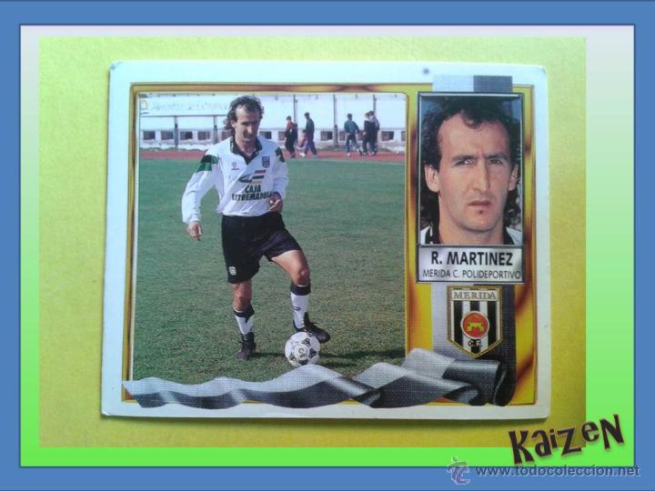 Cromos de f&uacute;tbol: R. MARTINEZ. MERIDA. SIN PEGAR. ED. ESTE 95/96 - Foto 1