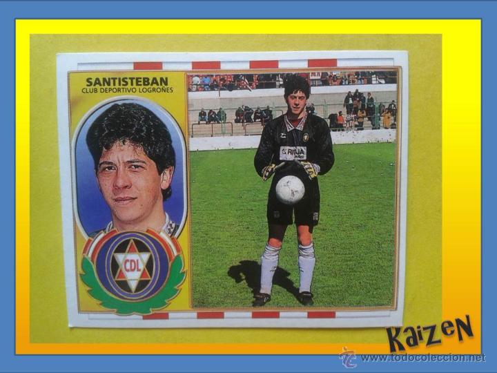 Cromos de f&uacute;tbol: SANTISTEBAN. LOGRO&Ntilde;ES. SIN PEGAR. ED. ESTE 96/97 - Foto 1