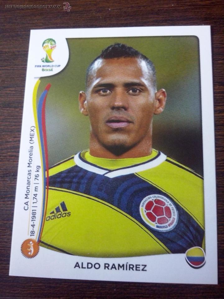 Cromos de f&uacute;tbol: Cromo Panini Mundial Brasil 2014 14 - Aldo Ramirez Colombia n&ordm; 192
