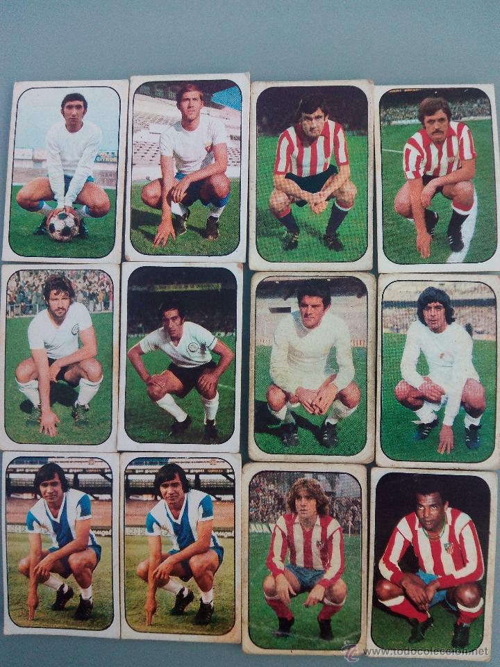 Football Stickers: Colecci&oacute;n de 28 cromos Ediciones Este de la Liga espa&ntilde;ola de 1976-1977 F&uacute;tbol