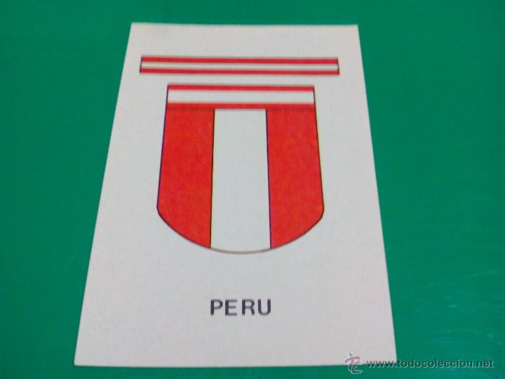 Cartes &agrave; collectionner de Football: ESCUDO (PERU) - CROMO LOS ASES DEL MUNDIAL 82 EDITORIAL VENLICO