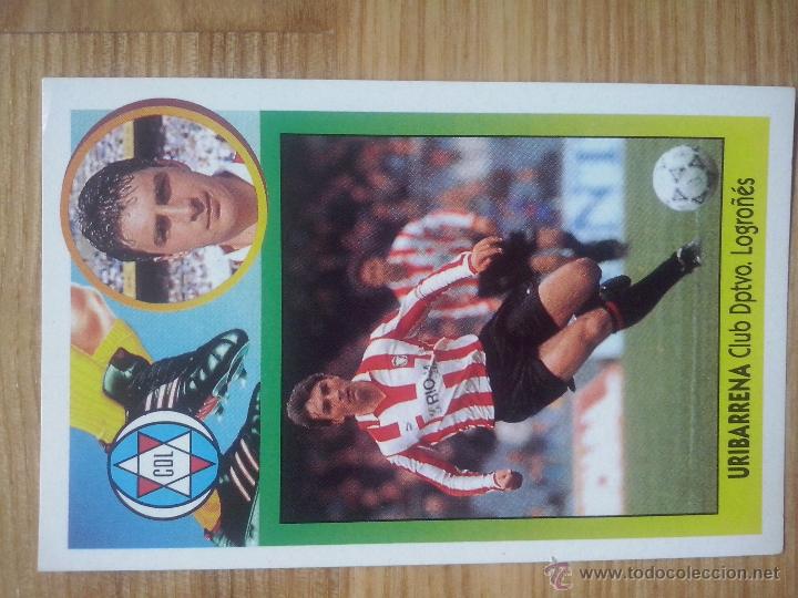 Football Stickers: Cromo - Cromos Ediciones Este Liga 93/94 1993 / 1994 - Uribarrena Logro&ntilde;es - Sin pegar BAJA
