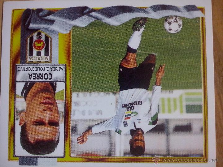 Cromos de f&uacute;tbol: Cromo - Cromos Ediciones Este Liga 95/96 1995 / 1996 - Correa Merida - Sin pegar