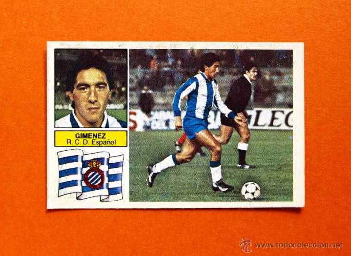 Cromos de f&uacute;tbol: ESPA&Ntilde;OL - GIMENEZ - 1982-1983, 82-83 - EDICIONES ESTE - - Foto 1