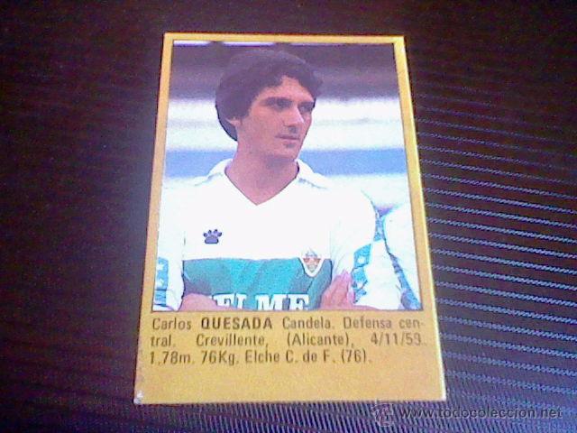 Cromos de f&uacute;tbol: CROMO ROLLAN 85 elche QUESADA - Foto 1