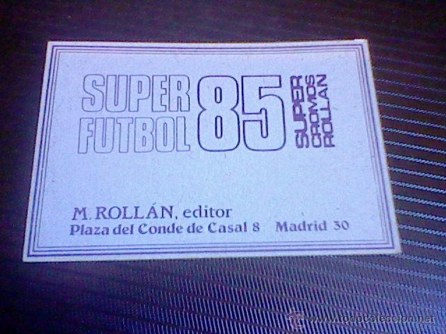 Cromos de f&uacute;tbol: CROMO ROLLAN 85 elche QUESADA - Foto 2