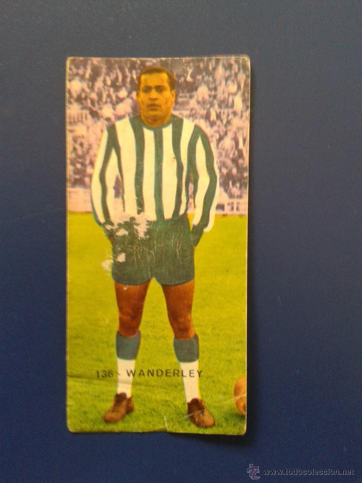Cromos de F&uacute;tbol: CROMOS EDITORIAL RUIZ ROMERO LIGA FUTBOL 68 69 A&Ntilde;O 1968 1969 CROMO DOBLE N&ordm; 136 WANDERLEY DESPEGADO