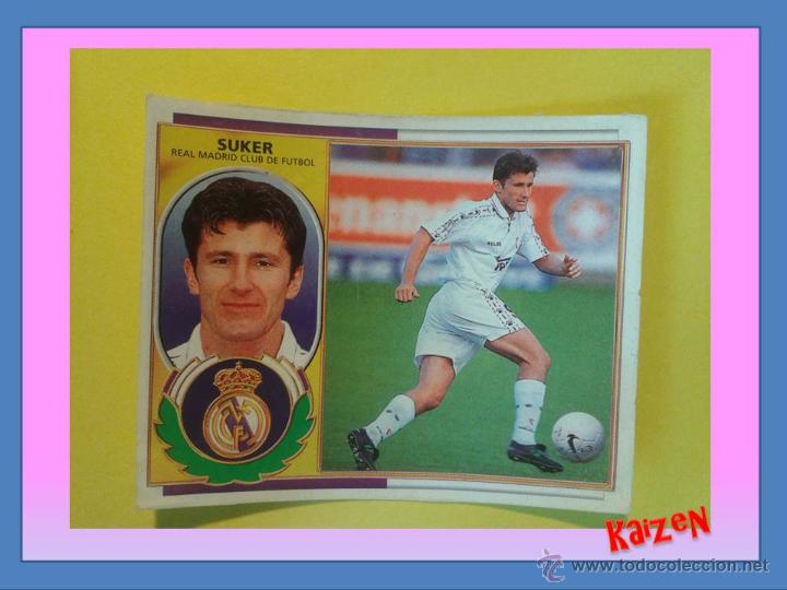 Cromos de f&uacute;tbol: SUKER. REAL MADRID. DESPEGADO. ED. ESTE 96/97 - Foto 1