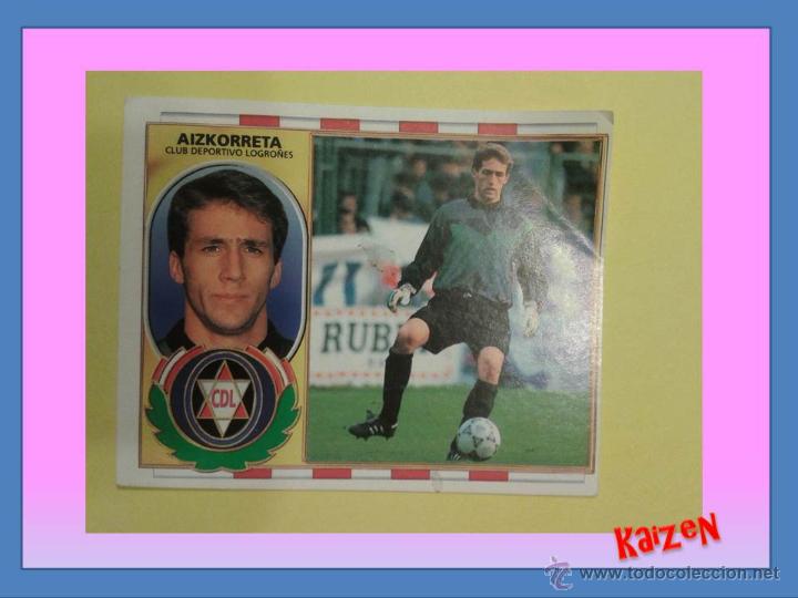 Cromos de f&uacute;tbol: AIZKORRETA. LOGRO&Ntilde;ES. VENTANILLA. ED. ESTE 96/97 - Foto 1