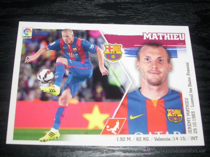 Cromos de f&uacute;tbol: -ESTE 15-16 : MATHIEU ( BARCELONA ) - Foto 1