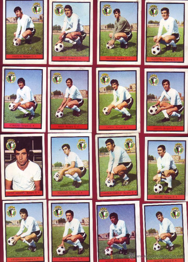Cromos de f&uacute;tbol: BURGOS - FHER CAMPEONATO DE LIGA 1972-1973 - RECUPERADOS - 16 CROMOS