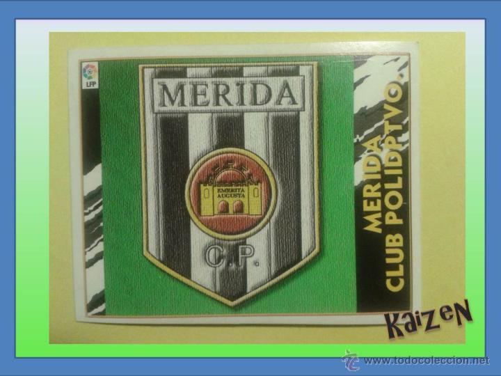 Cromos de f&uacute;tbol: ESCUDO. MERIDA. SIN PEGAR. ED. ESTE 97/98 - Foto 1