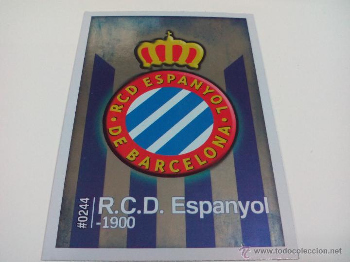 Cromos de f&uacute;tbol: 244 ESCUDO (ESPA&Ntilde;OL) &ndash; BRILLO LISO PUNTAS CUADRADAS - - MUNDICROMO 2015 2016 LIGA 15 16 QUIZ