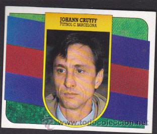 Cromos de Futebol: CROMO FUTBOL LIGA 91-92 EDICIONES ESTE NUNCA PEGAOS C.F.BARCELONA ENTRENADOR JOHANN CRUYFF