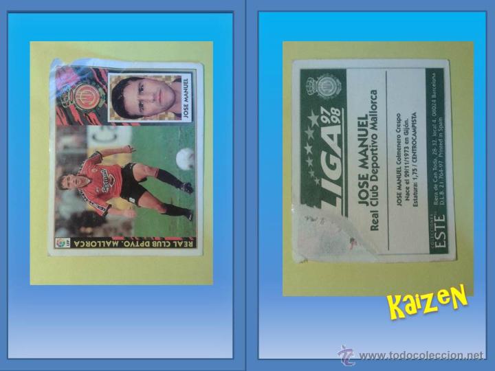Cromos de f&uacute;tbol: JOSE MANUEL. MALLORCA. BAJA. VENTANILLA PICO SUPERIOR. ED. ESTE 97/98 - Foto 1
