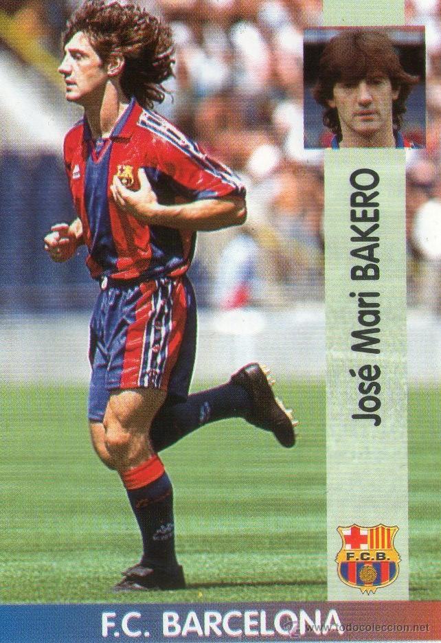 JOSE MARI BAKERO POSTCARD FC BARCELONA 1996 1997 KAPPA BARÇA