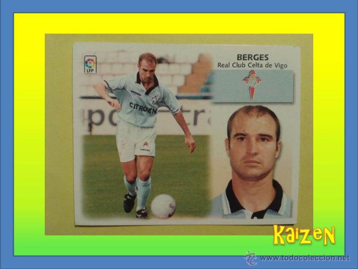 Cromos de f&uacute;tbol: BERGES. CELTA. SIN PEGAR. ED. ESTE 99/00. - Foto 1