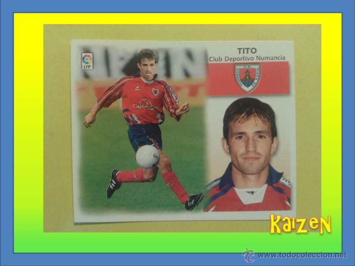 Cromos de f&uacute;tbol: TITO. NUMANCIA. SIN PEGAR. EDICIONES ESTE 99/00 - Foto 1