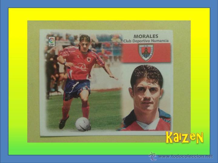 Cromos de f&uacute;tbol: MORALES. NUMANCIA. SIN PEGAR. EDICIONES ESTE 99/00 - Foto 1