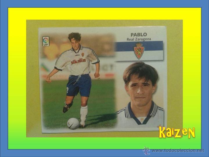 Cromos de f&uacute;tbol: PABLO. ZARAGOZA. SIN PEGAR. EDICIONES ESTE 99/00 - Foto 1