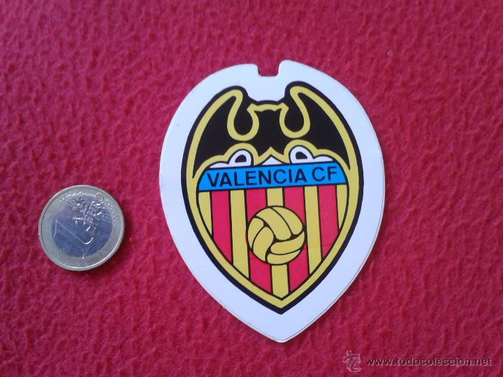 Fu&szlig;ball-Sticker: CROMO PEGATINA ADHESIVO STICKER TROQUELADO A&Ntilde;OS 80 90 ESCUDO FUTBOL VER VALENCIA CLUB DE FUTBOL IDEA