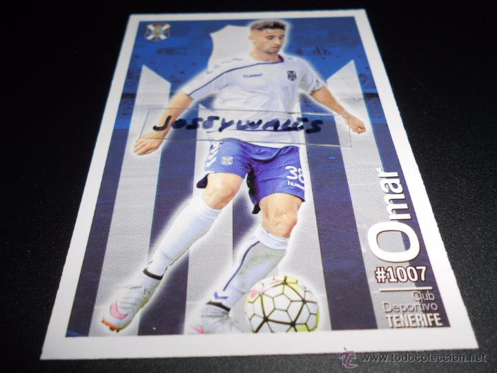 Cartes &agrave; collectionner de Football: 1007 OMAR TENERIFE CROMOS ALBUM MUNDICROMO PLATINUM QUIZ LIGA FUTBOL 2015 2016 15 16