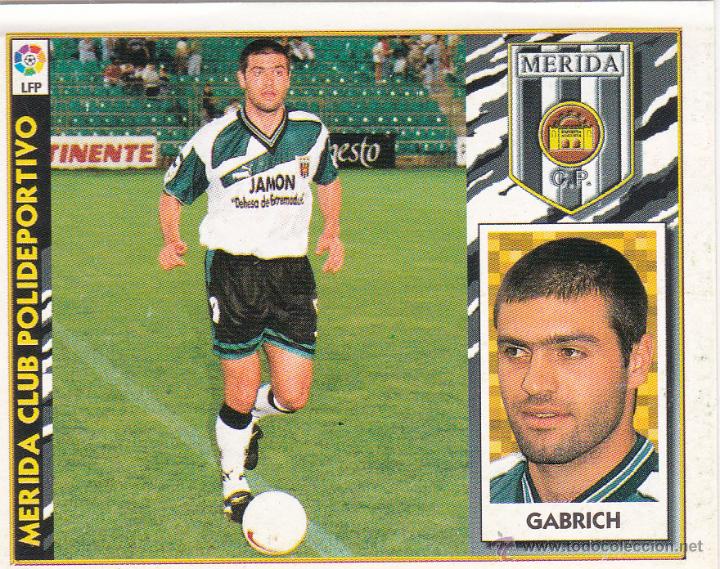 Cromos de f&uacute;tbol: ESTE 97/98 GABRICH COLOCA DEL MERIDA (LEVE VENTANILLA)(A-9) - Foto 1