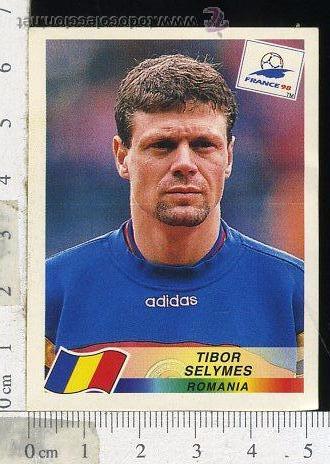 Cartes &agrave; collectionner de Football: CROMO FRANCE 98 DANONE PANINI. TIBOR SELYMES ROMANIA