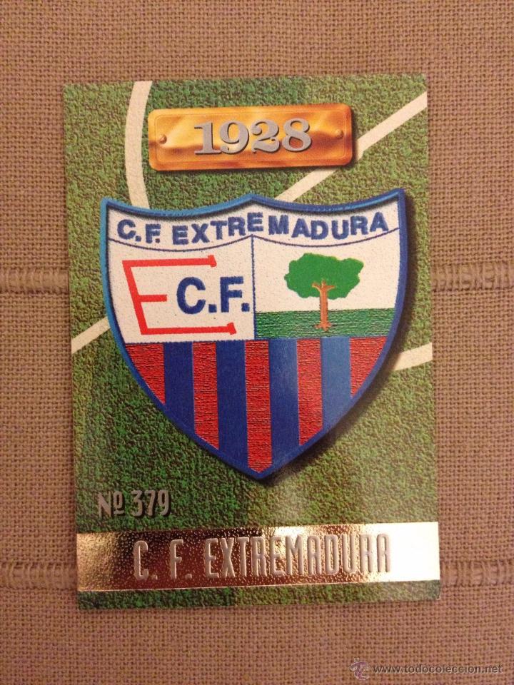 Figurine di Calcio: CROMO 379 ESCUDO EXTREMADURA LAS FICHAS DE LA LIGA 1996 1997 96 97 MUNDICROMO