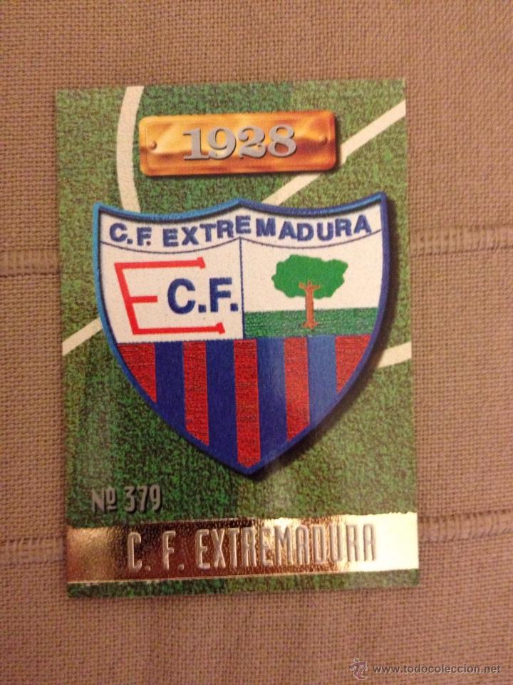Figurine di Calcio: CROMO 379 ESCUDO EXTREMADURA LAS FICHAS DE LA LIGA 1996 1997 96 97 MUNDICROMO