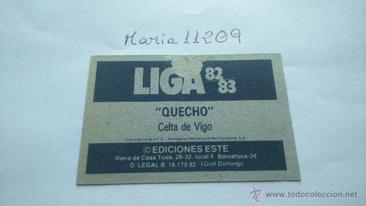 Cromos de f&uacute;tbol: este 82 83 quecho celta de vigo - Foto 2