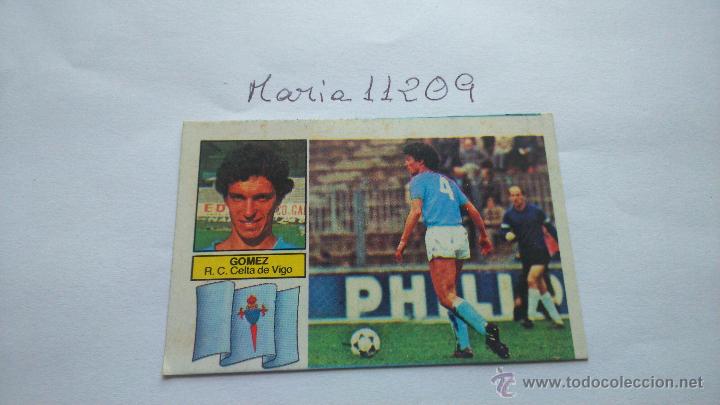 Cromos de f&uacute;tbol: este 82 83 G&oacute;mez celta de vigo error de corte - Foto 1