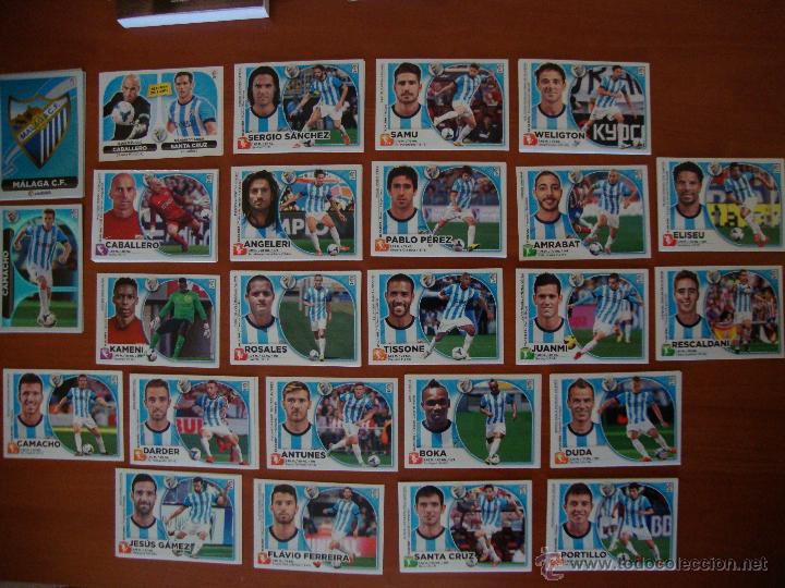 Cromos de F&uacute;tbol: LOTE CROMOS M&Aacute;LAGA C.F. COLECCIONES ESTE 2014-2015