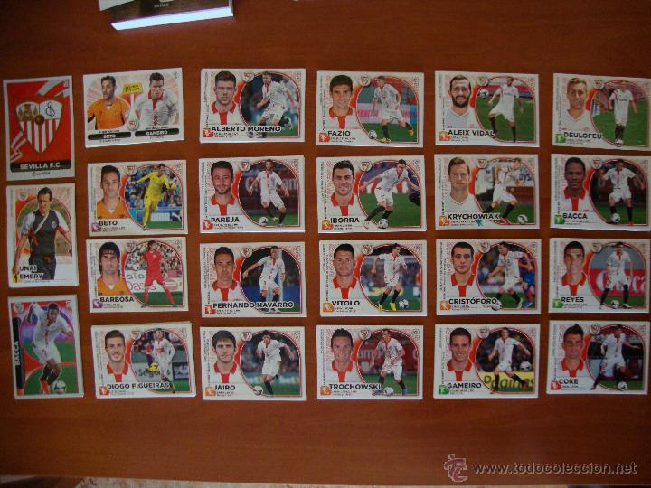 Cromos de F&uacute;tbol: LOTE CROMOS SEVILLA C.F. COLECCIONES ESTE 2014-2015