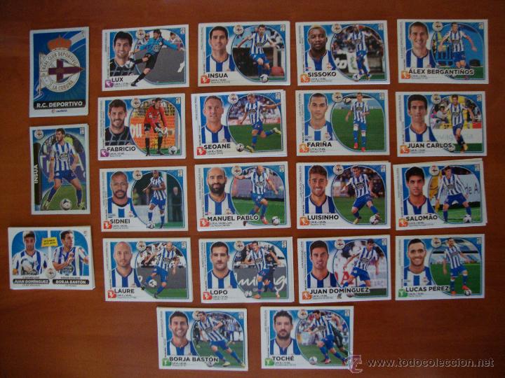 Football Stickers: LOTE CROMOS DEPORTIVO DE LA CORU&Ntilde;A COLECCIONES ESTE 2014-2015