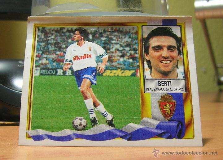 Cromos de f&uacute;tbol: EDICIONES ESTE 1995-1996 95 96 BERTI (COLOCA) ZARAGOZA VENTANILLA LEER - Foto 1