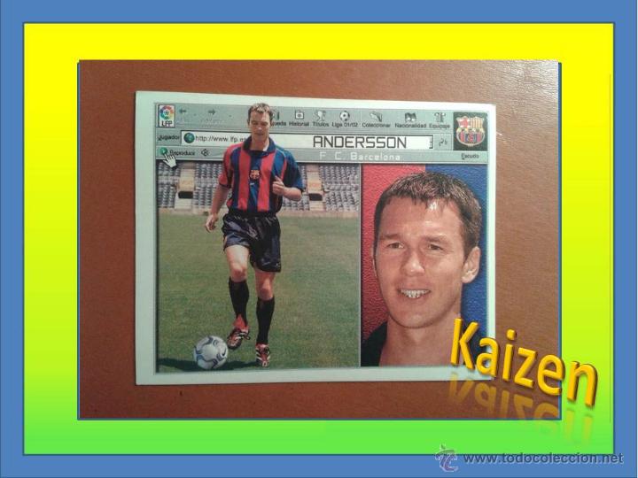 Cromos de f&uacute;tbol: ANDERSSON. SIN PEGAR. EDICIONES ESTE 2001/02. 01/02 - Foto 1