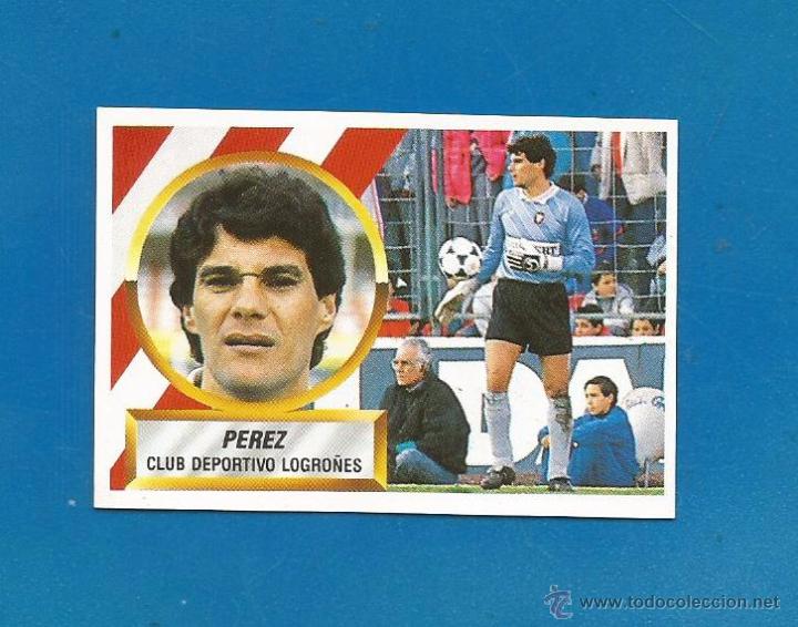 Cromos de f&uacute;tbol: EDICIONES ESTE 88/89 PEREZ (LOGRO&Ntilde;ES) NUEVO SIN PEGAR - Foto 1